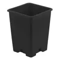 Gro Pro Black Plastic Square Pot 5 x 5 x 7 in (4480/Plt)