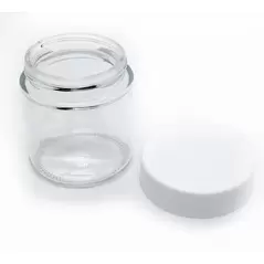3oz Clear Glass Jar with Child Resistant Cap - 100 jars/case - SW Packaging