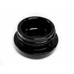9cc Black Glass Jar with Child Resistant Cap - 64 jars/tray - SW Packaging