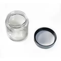 3oz Clear Glass Jar with Child Resistant Cap - 100 jars/case - SW Packaging