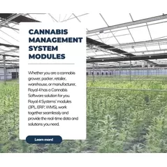 Cannabis Management System Modules - Royal 4 Systems