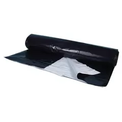 Berry Plastics Black/White Poly Sheeting Commercial Size - 5 mil 32 ft x 100 ft