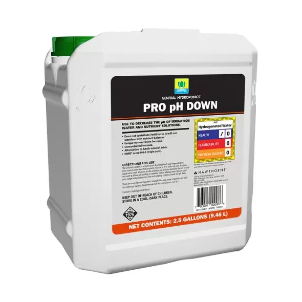 General Hydroponics PRO pH Down 2.5 gal (2/CS)