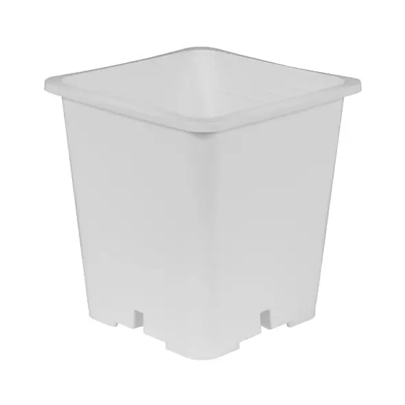 Gro Pro Premium White Square Pot 9 in x 9 in 10.5 in (100/Cs)