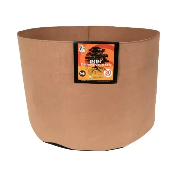 Gro Pro Essential Round Fabric Pot - Tan 30 Gallon (30/Cs)